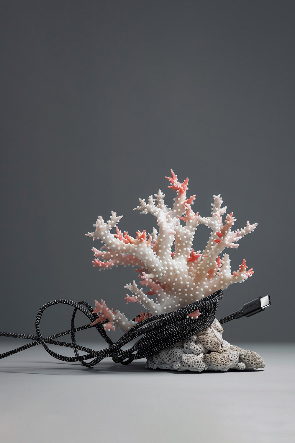 USB Sea Black · Type C · 100W · 2 meter · Made of recycled fishing nets